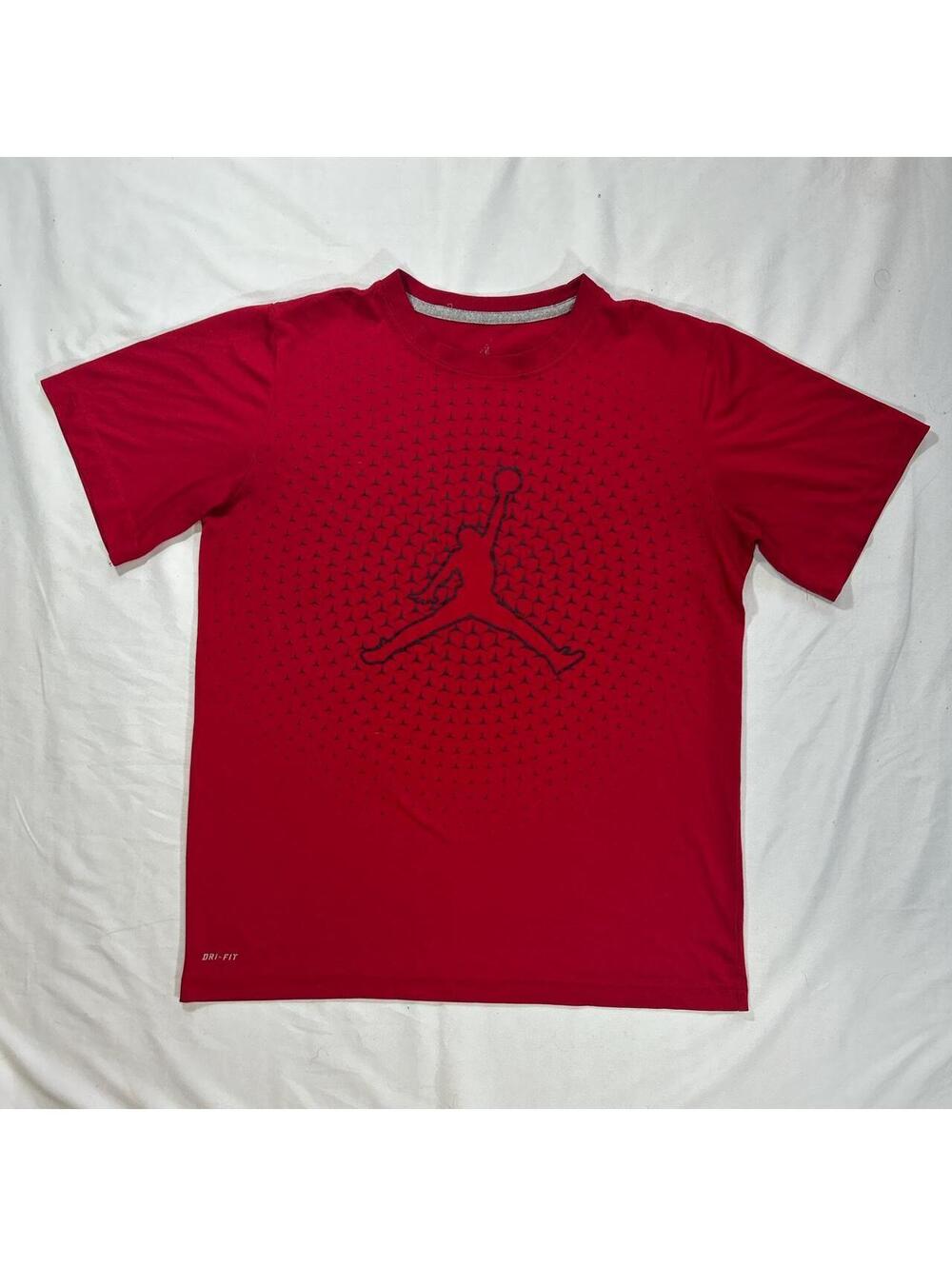 Jordan Jumpman red Dri-FIT graphic performance t-shirt.